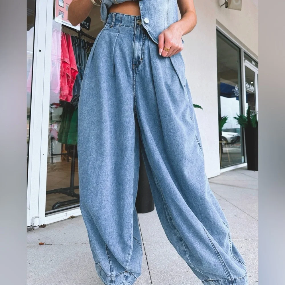 NWOT Oli & Hali Wide Leg Balloon Pants - Picture 2 of 8